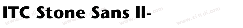 ITC Stone Sans ll字体转换
